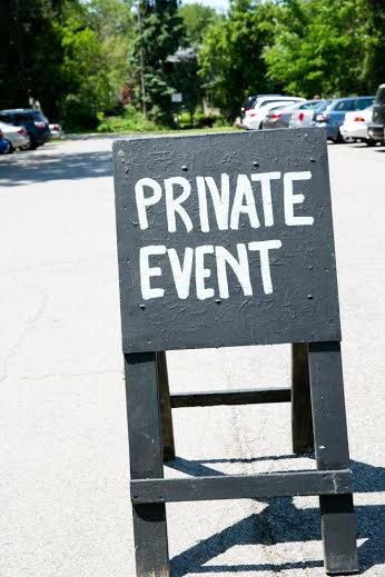 Private Event Sign