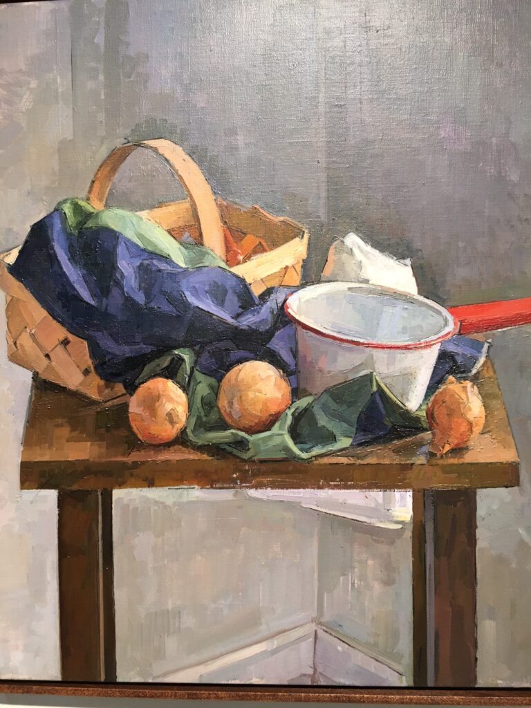Studies from Direct Observation - Dean Shaffer - Arrangement with Basket and Onions