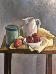 Studies from Direct Observation - Dean Shaffer - Arrangement with Basket and Yellow Cloth